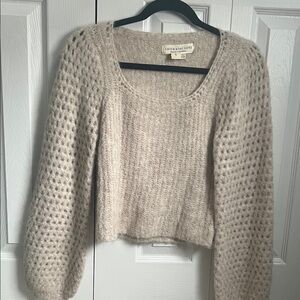 Saltwater Luxe Textured Knit Sweater in Cream